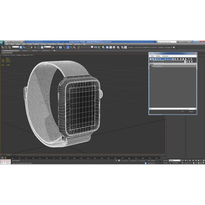 3D model Apple Watch Milanese Loop