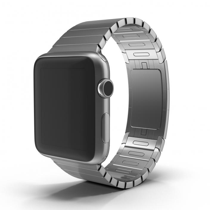 3D Apple Watch Link Bracelet Dark Space