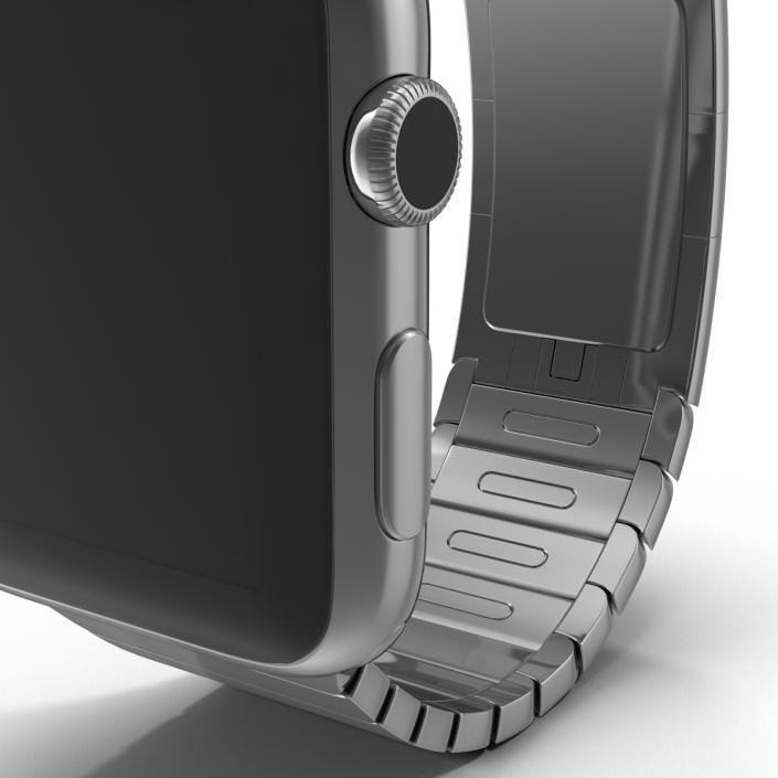 3D Apple Watch Link Bracelet Dark Space