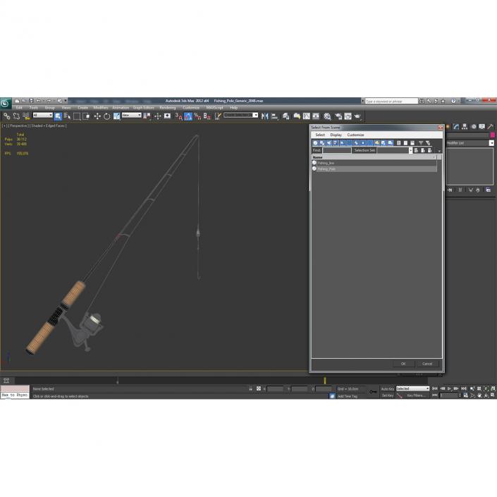 3D model Fishing Pole Generic