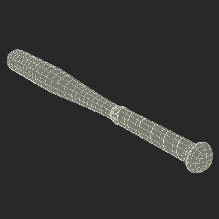 3D Metal Baseball Bat model