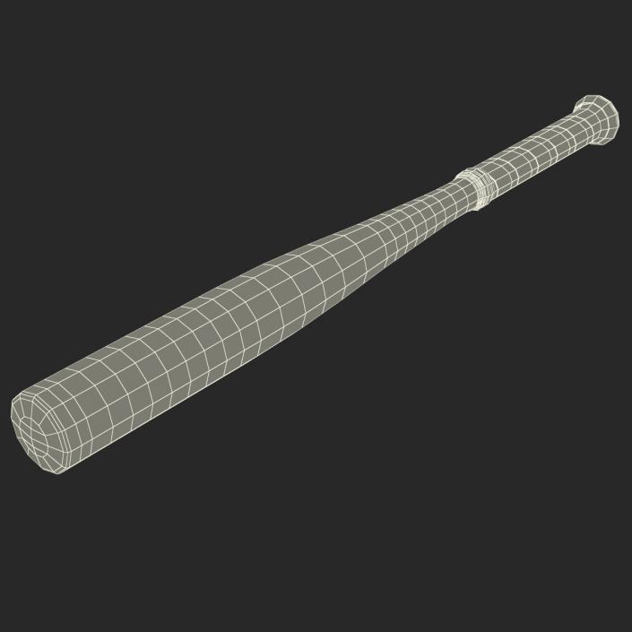 3D Metal Baseball Bat model