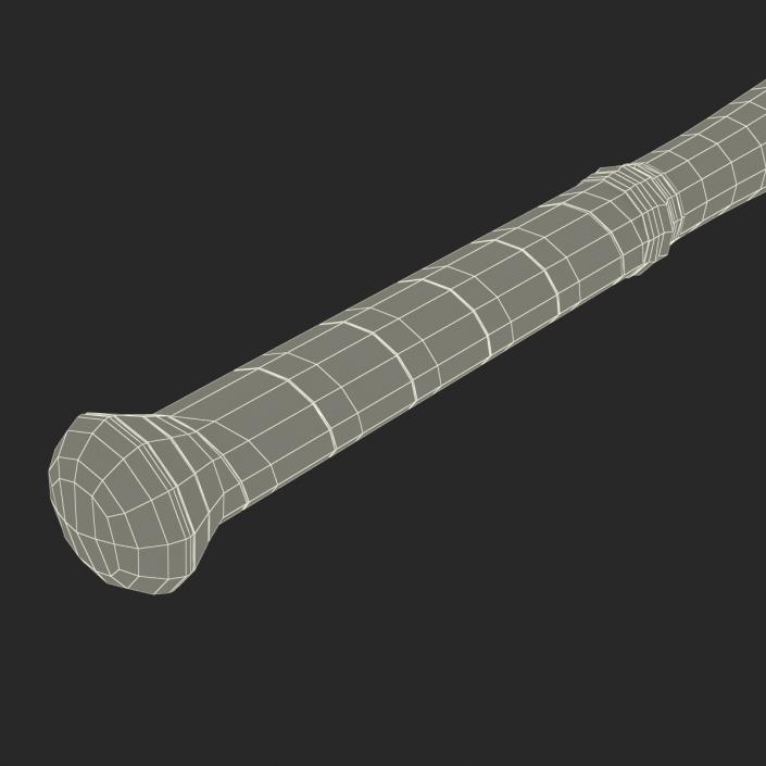 3D Metal Baseball Bat model