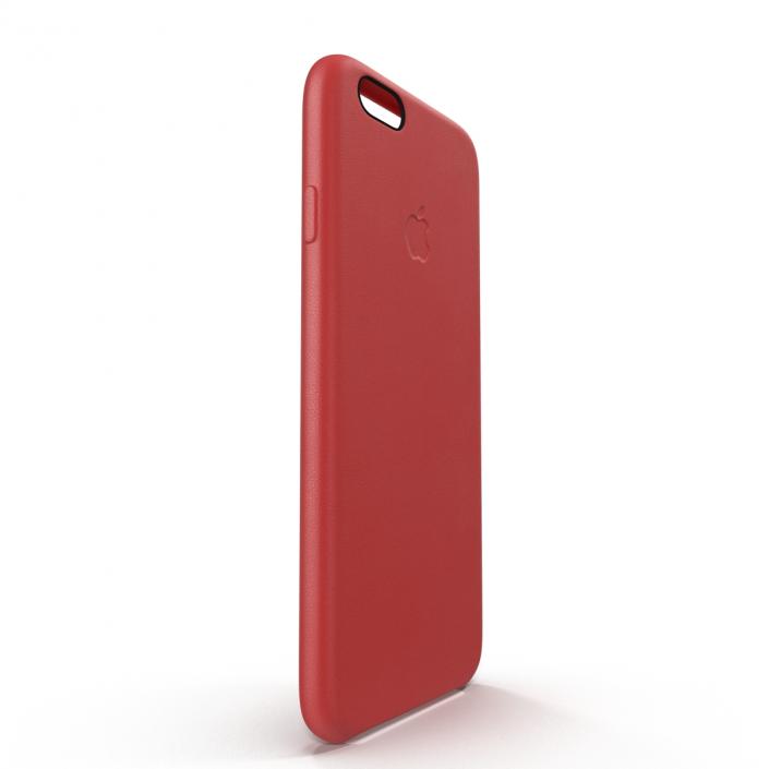 3D model iPhone 6 Plus Leather Case Red