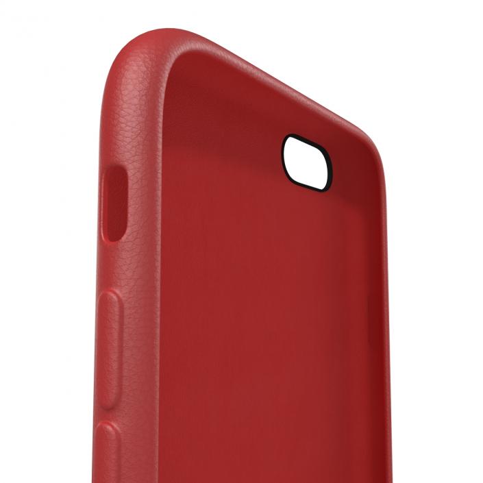 3D model iPhone 6 Plus Leather Case Red