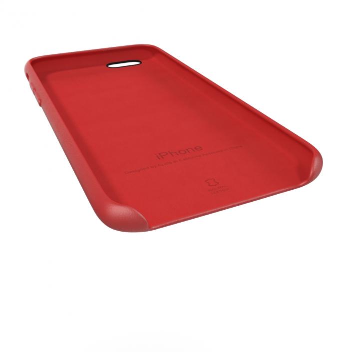 3D model iPhone 6 Plus Leather Case Red