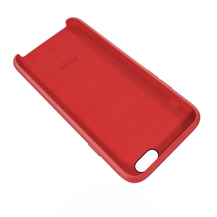 3D model iPhone 6 Plus Leather Case Red