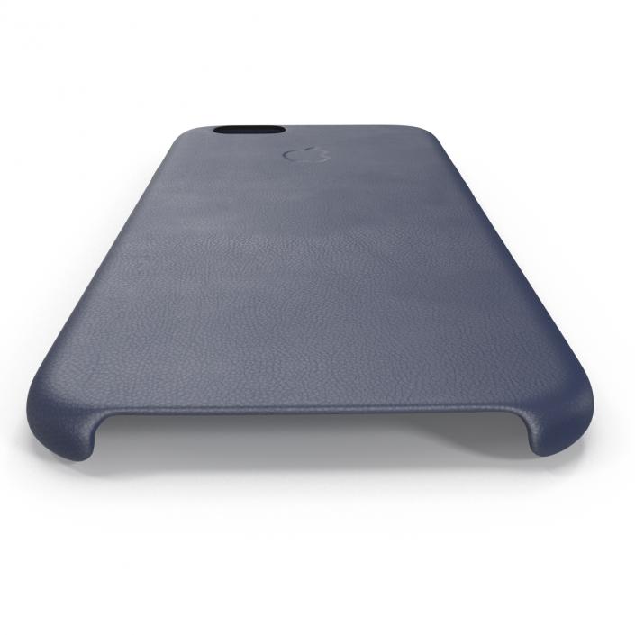 3D iPhone 6 Plus Leather Case Blue