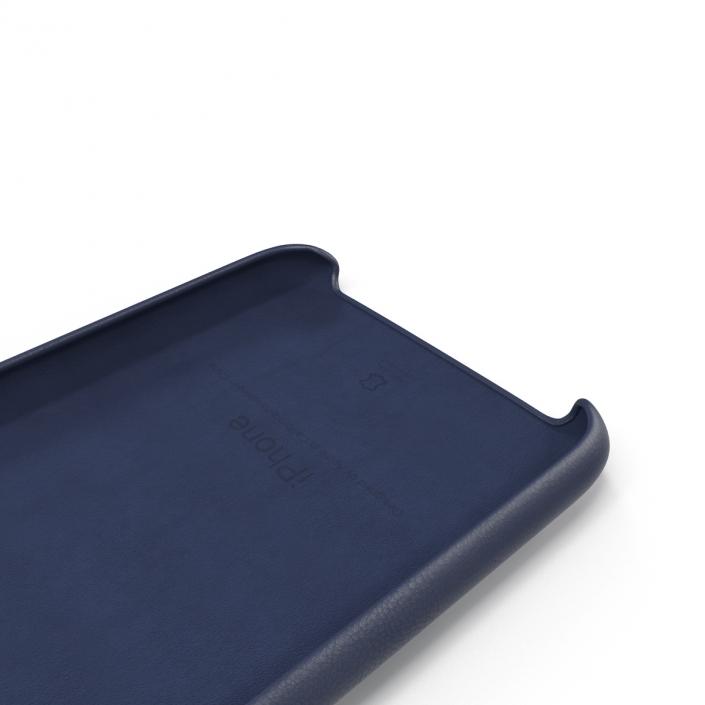 3D iPhone 6 Plus Leather Case Blue