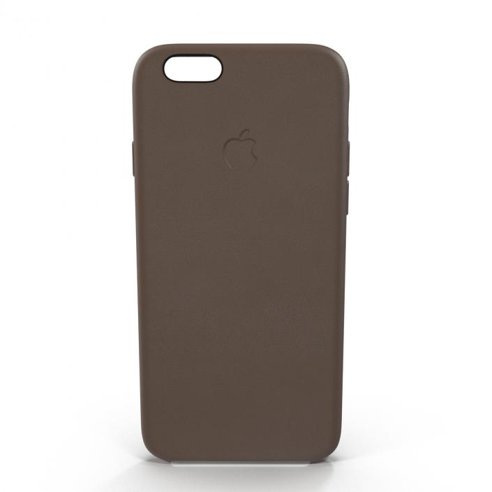 iPhone 6 Plus Leather Case Brown 3D