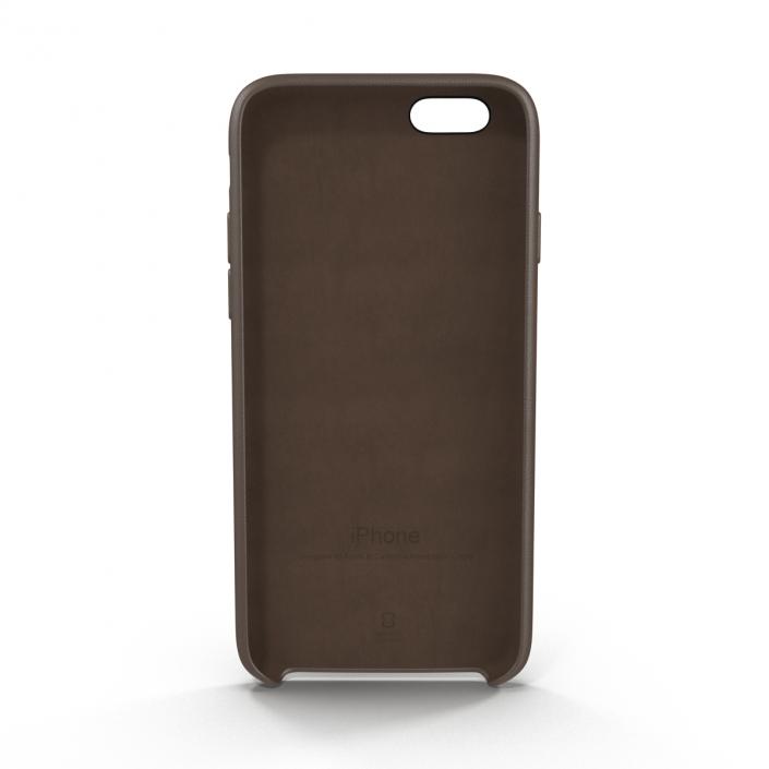 iPhone 6 Plus Leather Case Brown 3D