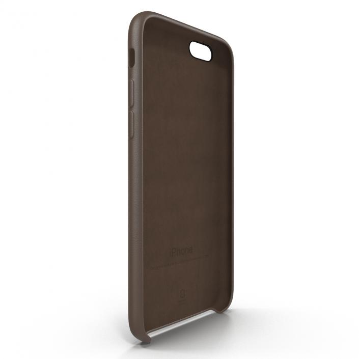 iPhone 6 Plus Leather Case Brown 3D