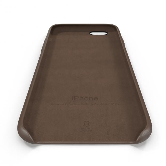 iPhone 6 Plus Leather Case Brown 3D