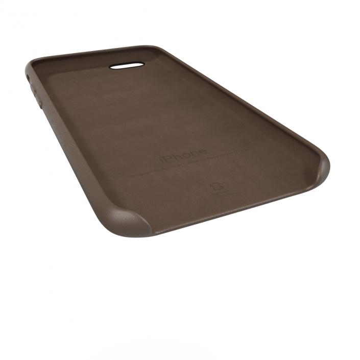 iPhone 6 Plus Leather Case Brown 3D