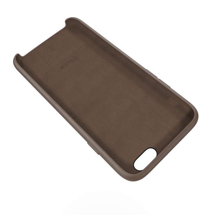 iPhone 6 Plus Leather Case Brown 3D