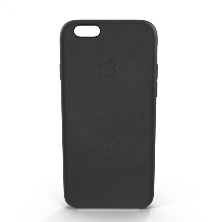 3D iPhone 6 Plus Leather Case Grey