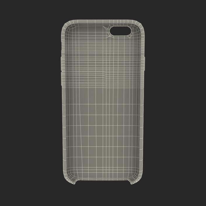 3D iPhone 6 Plus Leather Case Grey