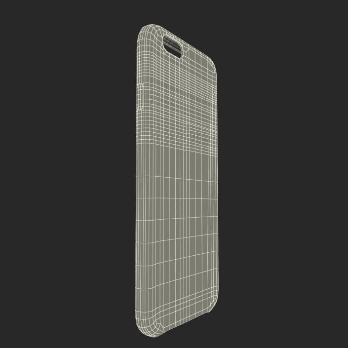 3D iPhone 6 Plus Leather Case Grey