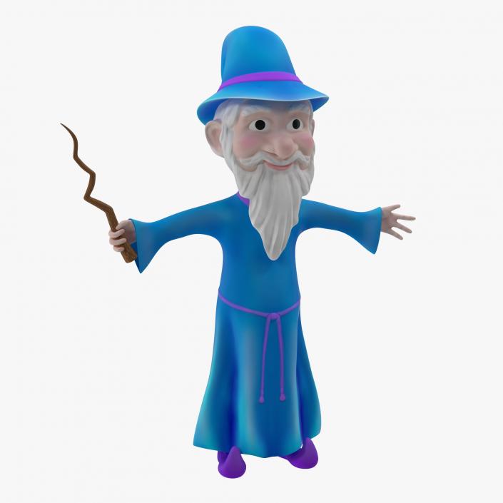 Cartoon Wizard 3D model