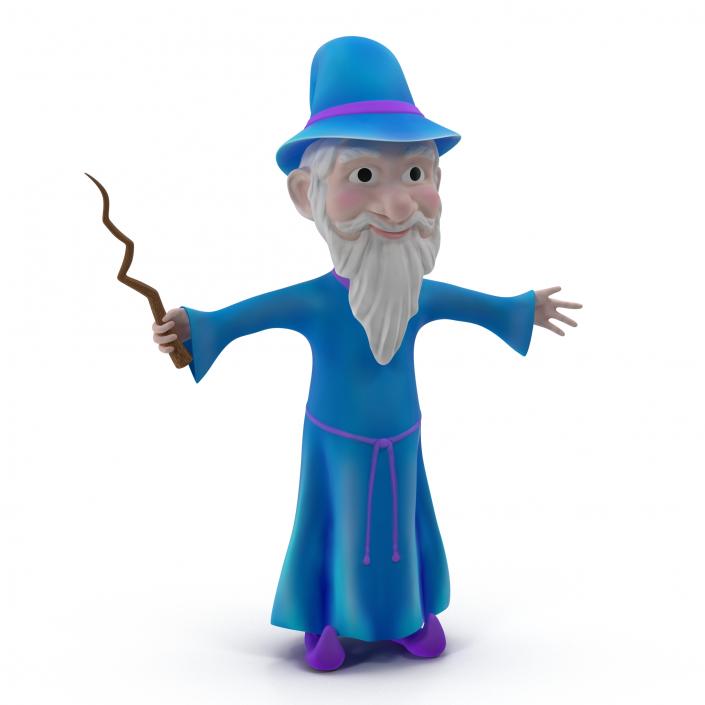 Cartoon Wizard 3D model