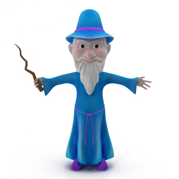 Cartoon Wizard 3D model