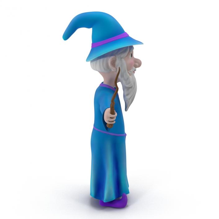 Cartoon Wizard 3D model