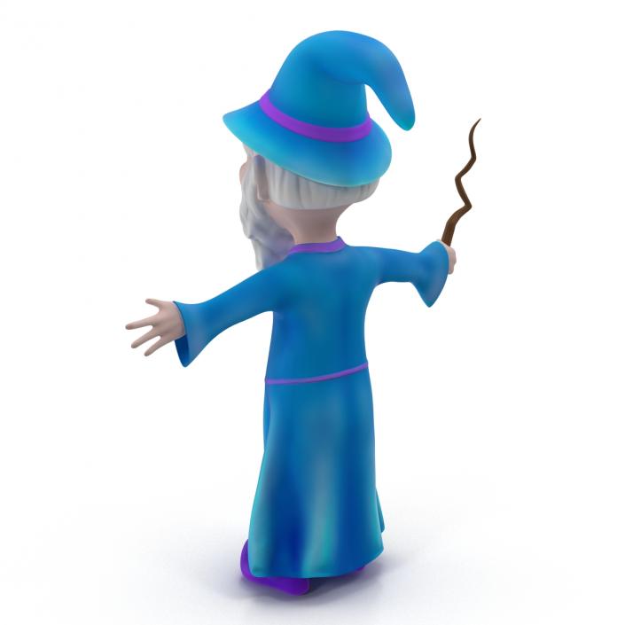 Cartoon Wizard 3D model