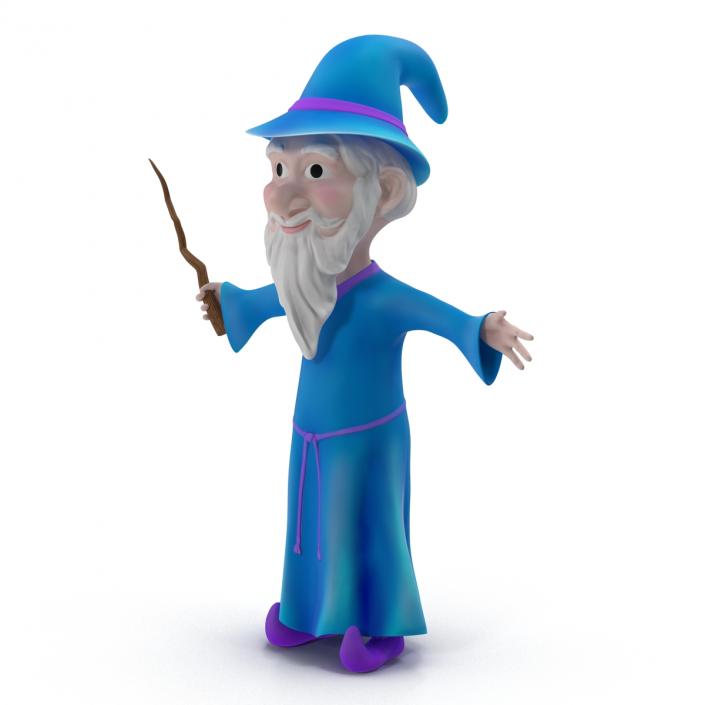 Cartoon Wizard 3D model