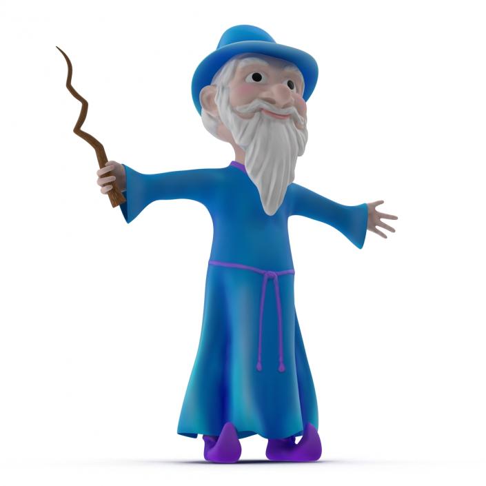 Cartoon Wizard 3D model