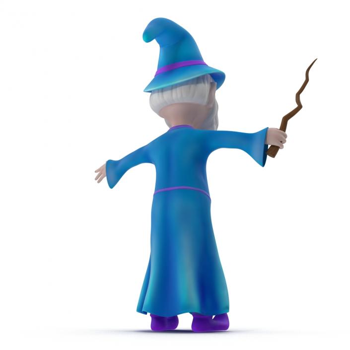 Cartoon Wizard 3D model