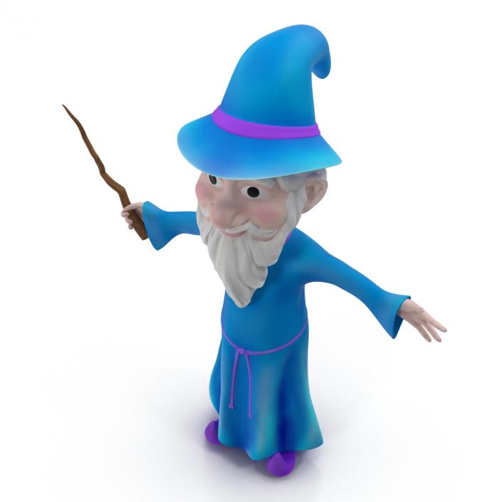 Cartoon Wizard 3D model