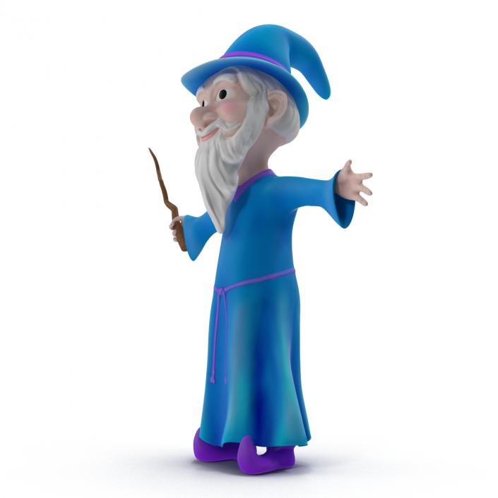 Cartoon Wizard 3D model