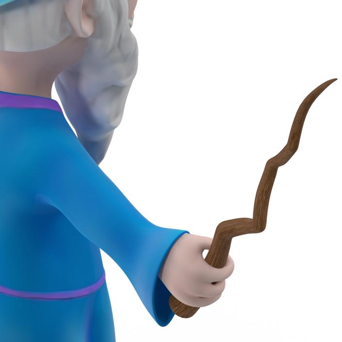 Cartoon Wizard 3D model