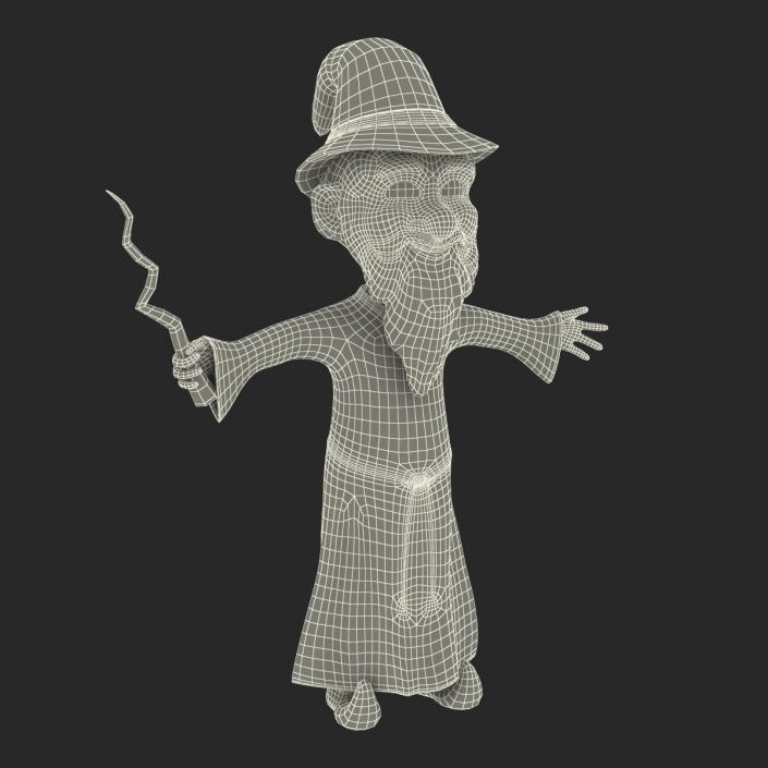 Cartoon Wizard 3D model