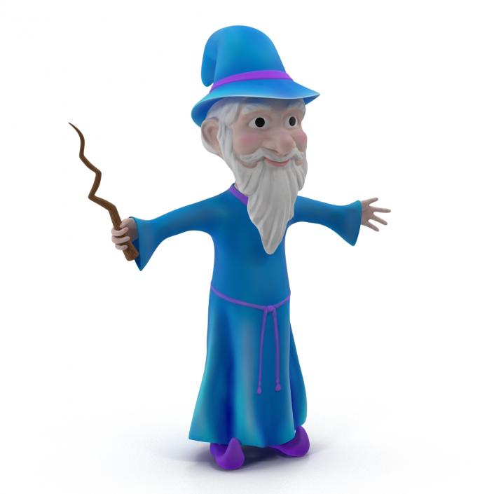 3D Cartoon Wizard Rigged