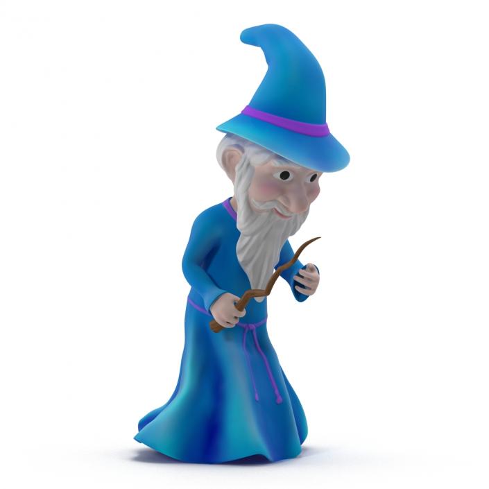 3D Cartoon Wizard Rigged