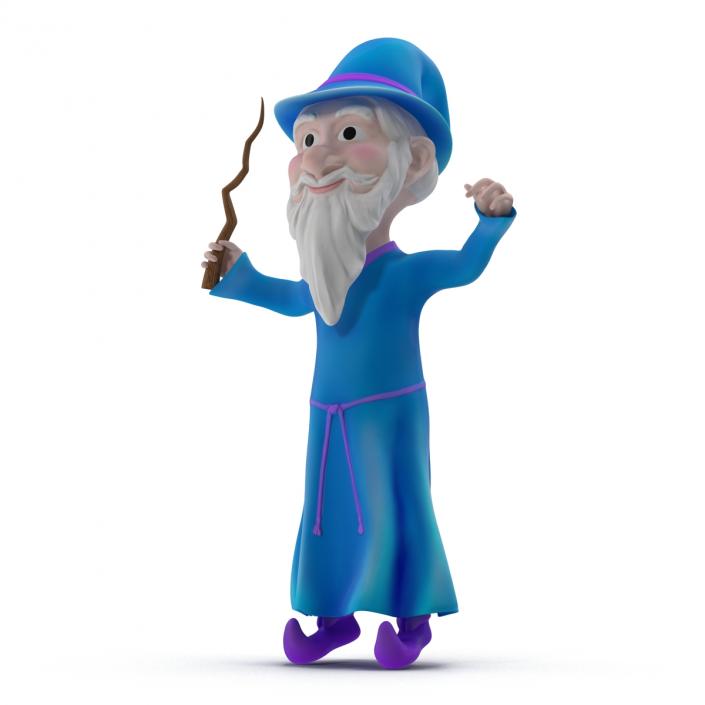 3D Cartoon Wizard Rigged