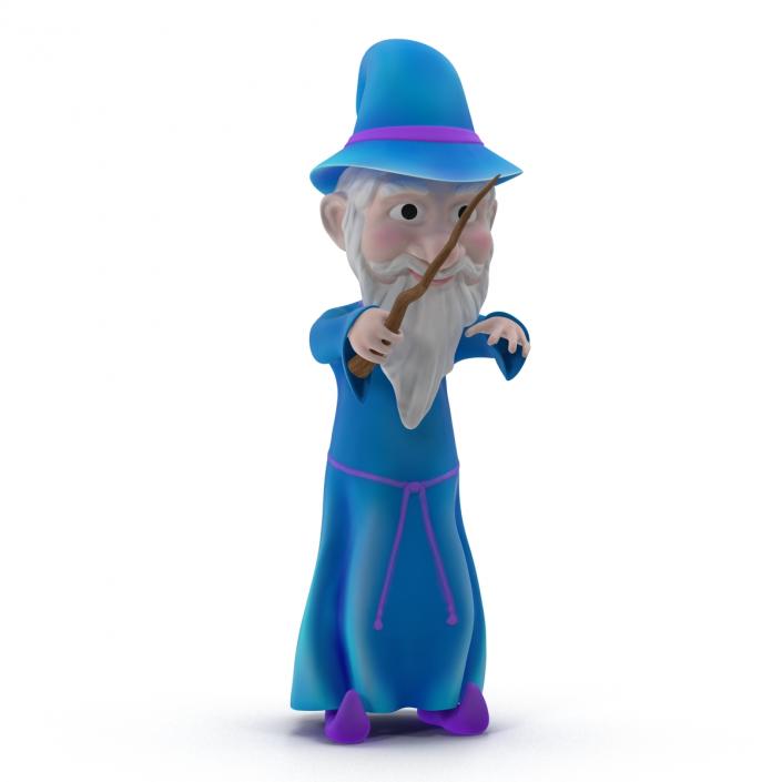 3D Cartoon Wizard Rigged