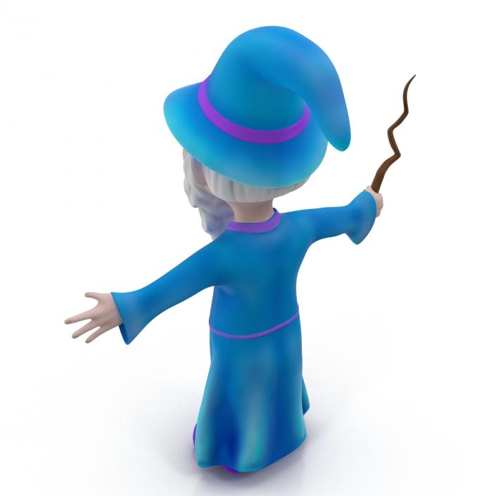 3D Cartoon Wizard Rigged