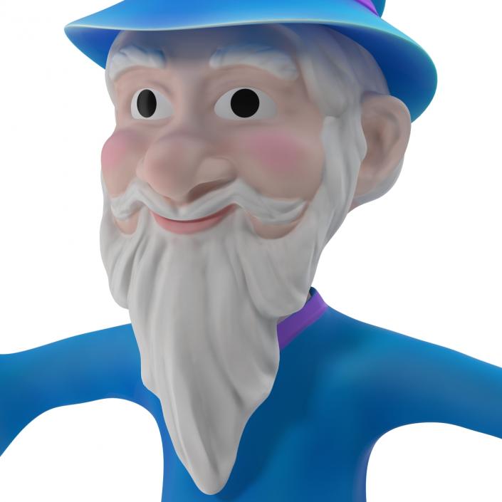 3D Cartoon Wizard Rigged