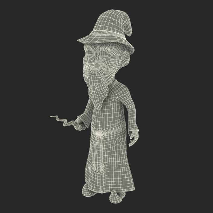 3D Cartoon Wizard Rigged