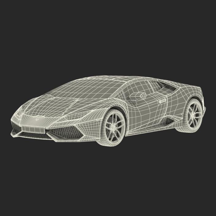 3D Lamborghini Huracan Rigged