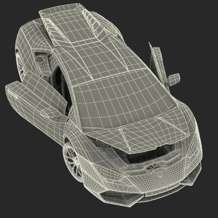 3D Lamborghini Huracan Rigged