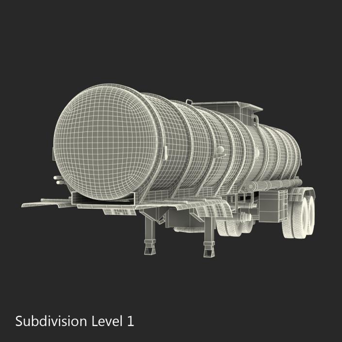 Tanker Trailer 3D model