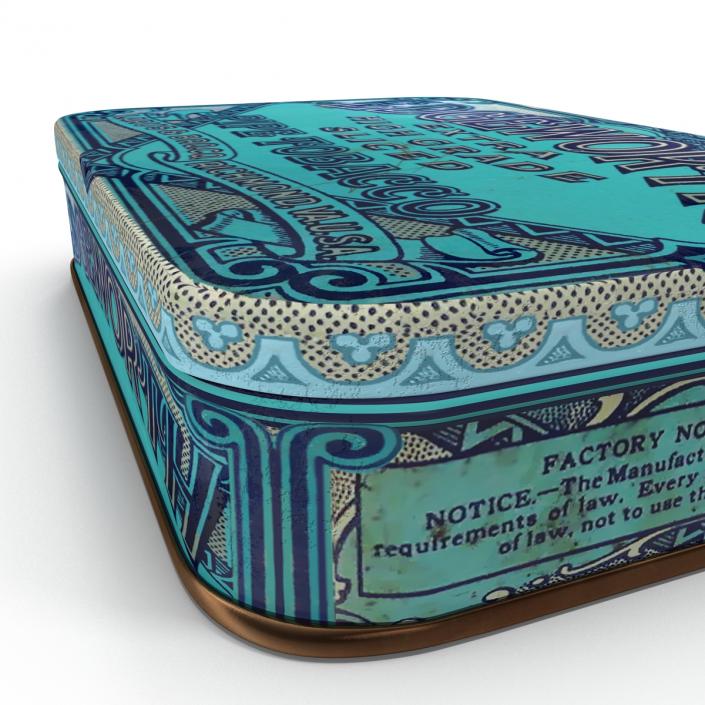 3D Vintage Tobacco Tin 2