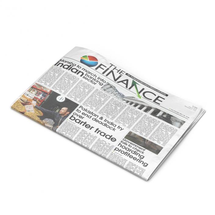 Newspaper 3D model