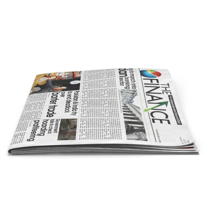 Newspaper 3D model