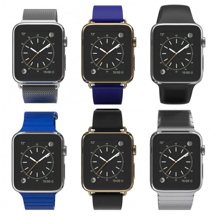 Apple Watch 3D Models Collection 4 3D model