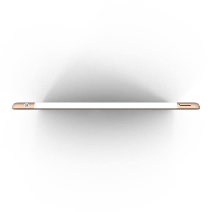 3D iPad Air 2 3G Gold model