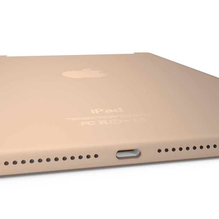 3D iPad Air 2 3G Gold model